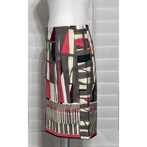NIC+ZOE Women Size 10 'Starboard' Geo-Print Pencil Skirt Office Career - Picture 5 of 11